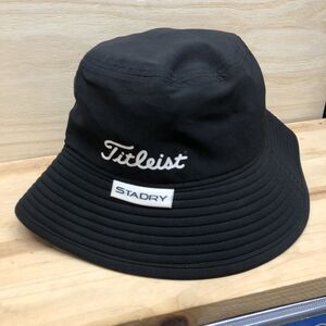 Titleist StaDry Bucket Hat Cap Adult Small Medium Golf Black Red PGA Lightweight